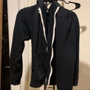 black zip up